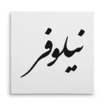 تابلو شاسی مربعی طرح نیلوفر