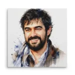 تابلو شاسی مربعی طرح نقاشی شهاب حسینی