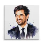 تابلو شاسی مربعی طرح نقاشی شهاب حسینی