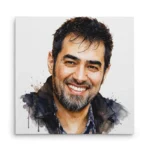 تابلو شاسی مربعی طرح نقاشی شهاب حسینی