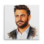 تابلو شاسی مربعی طرح نقاشی محمد رضا گلزار