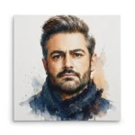 تابلو شاسی مربعی طرح نقاشی محمد رضا گلزار