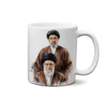 ماگ طرح نقاشی شهید سید علی خامنه ای و سید مجتبی خامنه ای