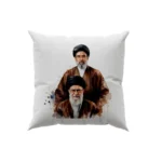 کوسن طرح نقاشی شهید سید علی خامنه ای و سید مجتبی خامنه ای
