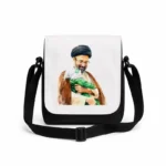 کیف دوشی پاسپورتی مردانه طرح نقاشی سید مجتبی خامنه ای