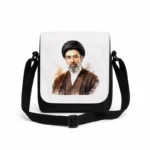 کیف دوشی پاسپورتی مردانه طرح نقاشی سید مجتبی خامنه ای