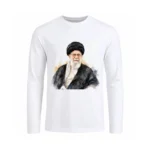 تیشرت مردانه آستین بلند طرح نقاشی شهید سید علی خامنه ای