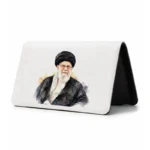 کیف پول مخمل زنانه طرح نقاشی شهید سید علی خامنه ای