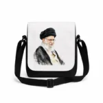 کیف دوشی پاسپورتی مردانه طرح نقاشی شهید سید علی خامنه ای