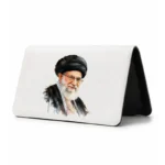 کیف پول مخمل زنانه طرح نقاشی شهید سید علی خامنه ای