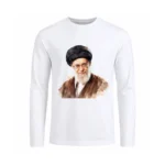 تیشرت مردانه آستین بلند طرح نقاشی شهید سید علی خامنه ای