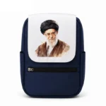 کیف کوله پشتی طرح نقاشی شهید سید علی خامنه ای