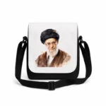 کیف دوشی پاسپورتی مردانه طرح نقاشی شهید سید علی خامنه ای