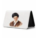 کیف پول مخمل زنانه طرح نقاشی شهید سید علی خامنه ای
