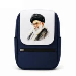 کیف کوله پشتی طرح نقاشی شهید سید علی خامنه ای