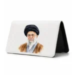 کیف پول مخمل زنانه طرح نقاشی شهید سید علی خامنه ای