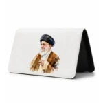 کیف پول مخمل زنانه طرح نقاشی شهید سید علی خامنه ای