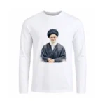 تیشرت مردانه آستین بلند طرح نقاشی شهید سید علی خامنه ای