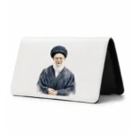 کیف پول مخمل زنانه طرح نقاشی شهید سید علی خامنه ای