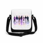 کیف دوشی پاسپورتی مردانه طرح نقاشی نقاشی BTS