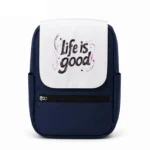 کیف کوله پشتی طرح تایپوگرافی life is good