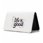 کیف پول مخمل زنانه طرح تایپوگرافی life is good