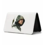 کیف پول مخمل زنانه طرح پرتره گرین ارو با کلاه (Green Arrow)