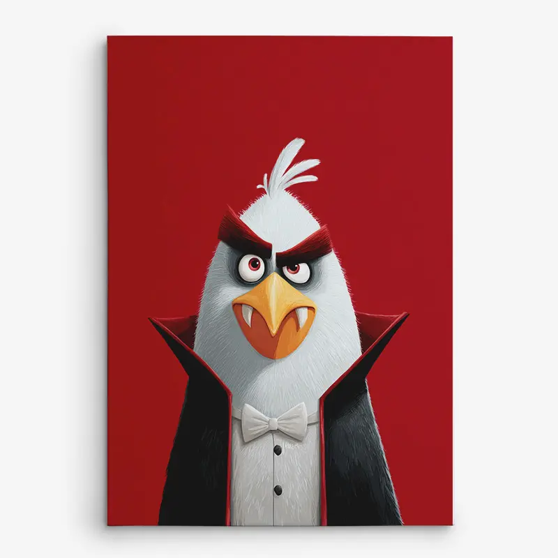 9416-13 تابلو شاسی عمودی طرح انگری بردز خون آشام / دراکولا - تصویر 1