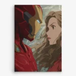 تابلو شاسی عمودی طرح تقابل آیرون من و اسکارلت ویچ
