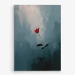 تابلو شاسی عمودی طرح غنچه گل قرمز