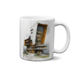 ماگ طرح اسکچ معماری ساختمان چوبی